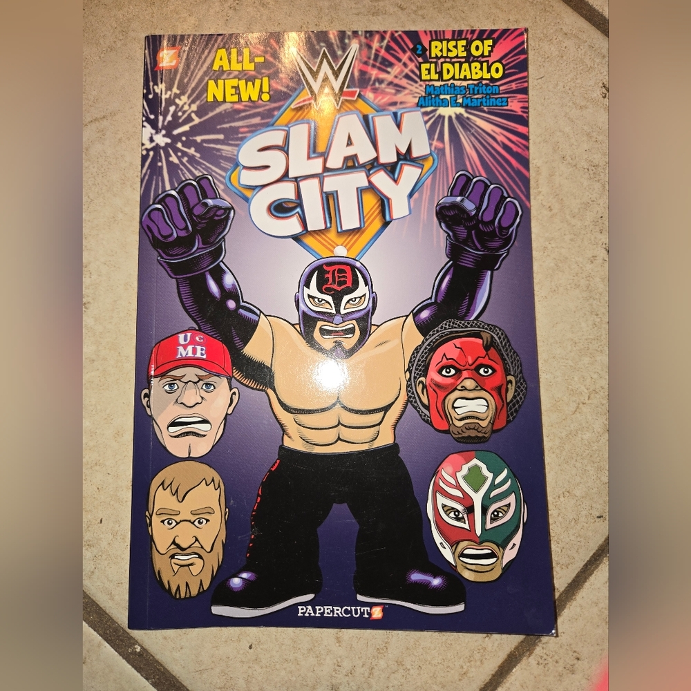 All New WWE Slam City Rise Of El Diablo Comic Book 2015 Papercutz